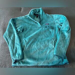 Patagonia Retool Teal Fleece Pullover